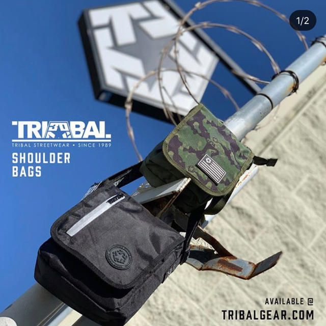 TRIBAL ショルダーバック　カリフォルニア　限定　迷彩柄バック