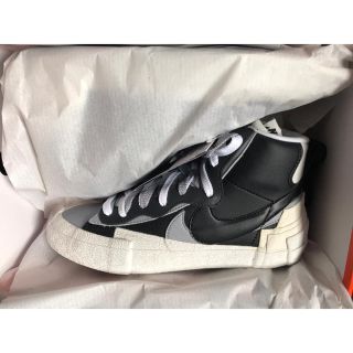 ナイキ(NIKE)のNike Sacai Blazer Mid Black Grey 25.5(スニーカー)