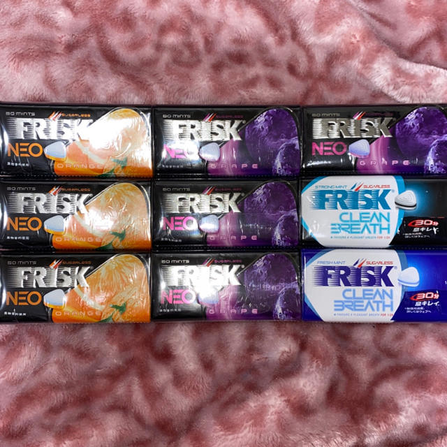 フリスクネオ フリスク FRISK グレープ オレンジ フレッシュミント 新品 コスメ/美容のオーラルケア(口臭防止/エチケット用品)の商品写真