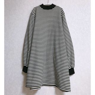 マウジー(moussy)のtoto様専用　HIAND ボーダーワンピース　裏起毛(ひざ丈ワンピース)