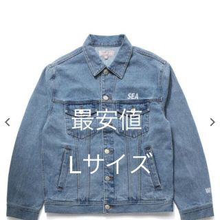 シー(SEA)の早い物勝ちwind and sea  guess デニムジャケットLサイズ(Gジャン/デニムジャケット)