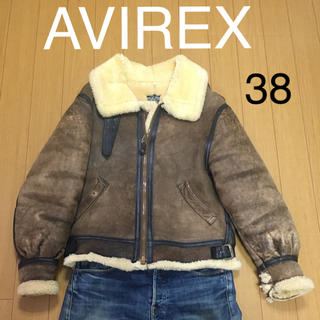 AVIREX - AVIREX B-3 AC-17755 ムートン シープスキン 38の通販 by