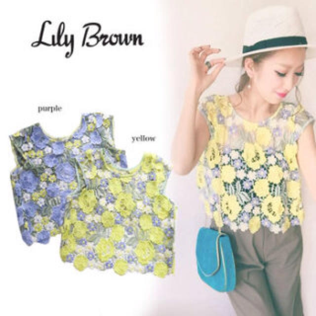 Lily Brown(リリーブラウン)のケミカルレーストップス♡ レディースのトップス(シャツ/ブラウス(半袖/袖なし))の商品写真