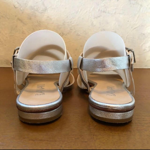 Ron Herman(ロンハーマン)の美品 フランス製 ANAKI アナキ シルバーサンダル ロンハーマン レディースの靴/シューズ(サンダル)の商品写真