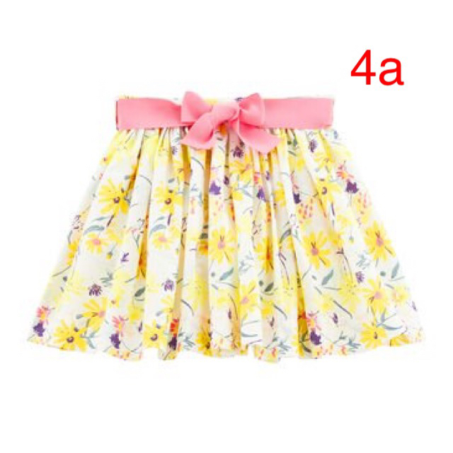 PETIT BATEAU(プチバトー)のプチバトー プリントスカート 4a キッズ/ベビー/マタニティのキッズ服女の子用(90cm~)(スカート)の商品写真