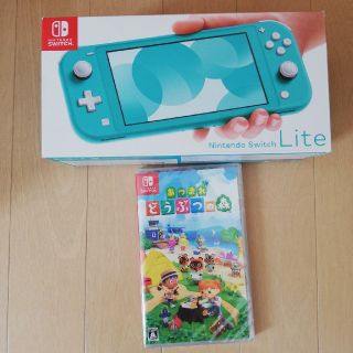 ニンテンドウ(任天堂)の新品未使用　Switch lite どうぶつの森ソフト　セット(携帯用ゲーム機本体)