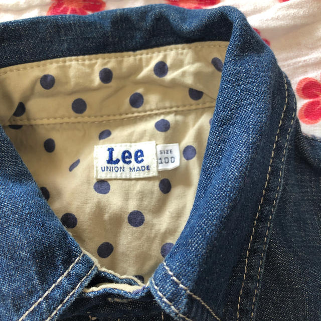 Lee(リー)のLee デニム ワンピース キッズ/ベビー/マタニティのキッズ服女の子用(90cm~)(ワンピース)の商品写真