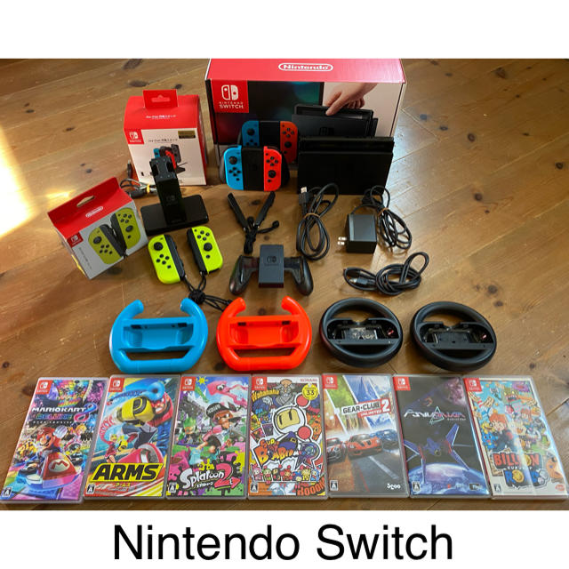 贅沢品 Nintendo Switch - ちゃむ様専用Nintendo Switch 本体+人気ソフト+オプション 家庭用ゲーム機本体