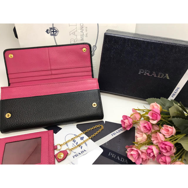 人気ショップ プラダ PRADA ヴィッテロフェニックス 長財布 ラウンド ...