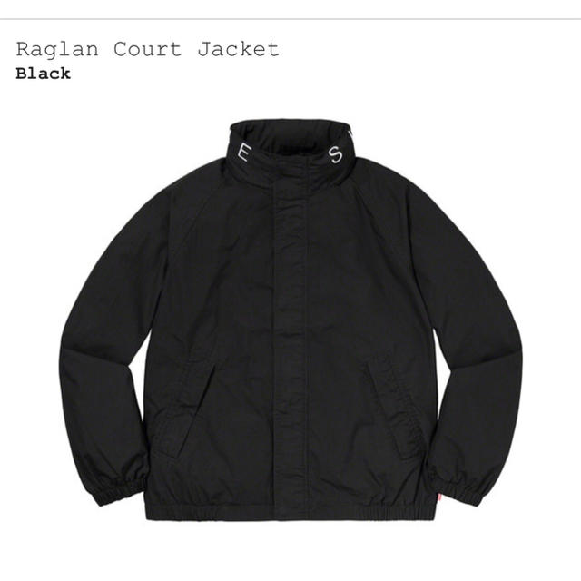 supreme raglan corut jacket black S おまけ