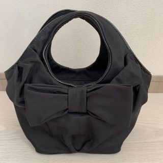 ケイトスペードニューヨーク(kate spade new york)の【のえ様専用】ケイトスペード リボンバッグ 黒 新品未使用！(ハンドバッグ)