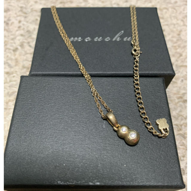 アクセサリーmouchu /マウチュ　TWINS NECKLACE ゴールド