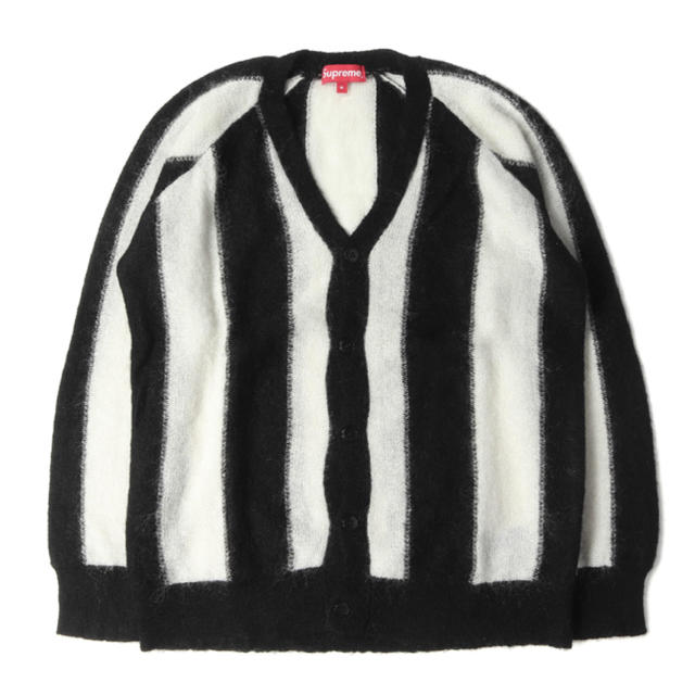 supreme striped mohair cardigan