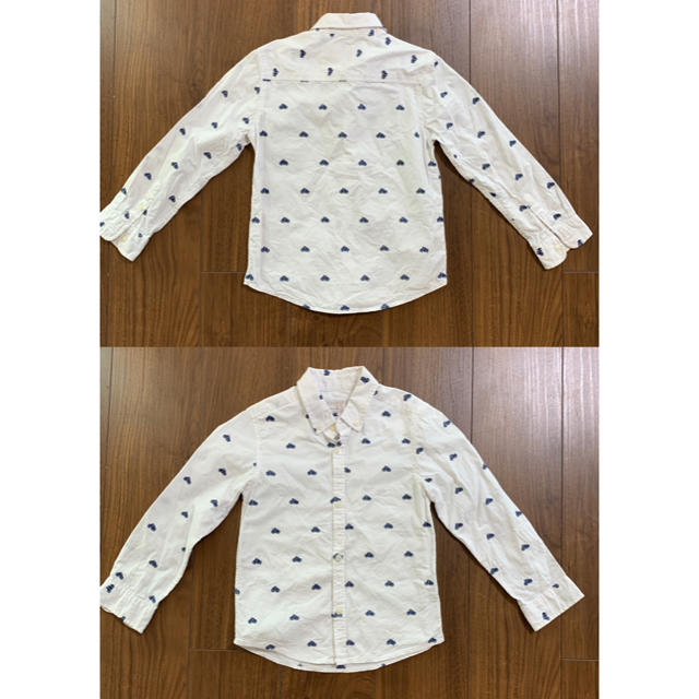 ZARA KIDS(ザラキッズ)のZARA KIDS☆自転車刺繍シャツ キッズ/ベビー/マタニティのキッズ服男の子用(90cm~)(ブラウス)の商品写真