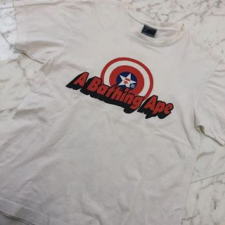 アベイシングエイプ(A BATHING APE)のAPE Tシャツ 白 ヴィンテージ(Tシャツ/カットソー(半袖/袖なし))