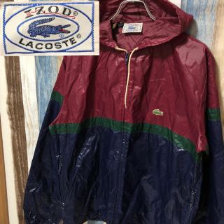 ラコステ(LACOSTE)の激レア 80's IZOD社製 【LACOSTE】ナイロンジャケット Ｌ相当(ナイロンジャケット)