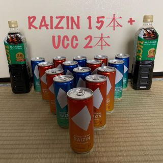 タイショウセイヤク(大正製薬)の【新品】ENERGY DRINK RAIZIN 15本 + UCC 2本 (その他)