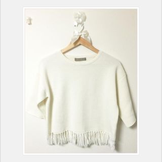 ユナイテッドアローズ(UNITED ARROWS)の♡トップス✱︎フリンジ♡(ニット/セーター)