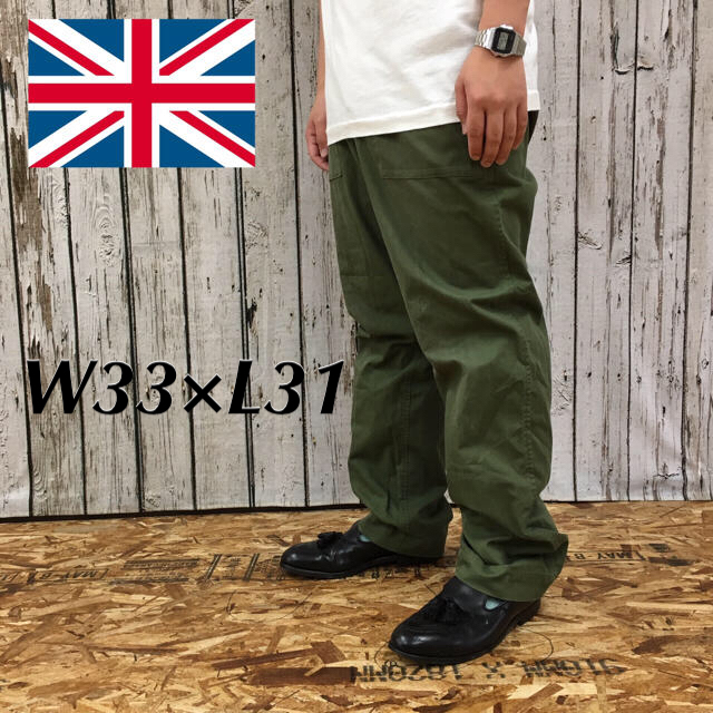 イギリス軍　ライトウエイト　ファティーグパンツ　ミリタリー  カーゴパンツ