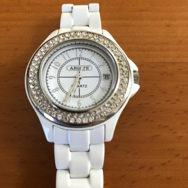ABISTE(アビステ)のアビステ　時計　キラキラ　白　ホワイト レディースのファッション小物(腕時計)の商品写真