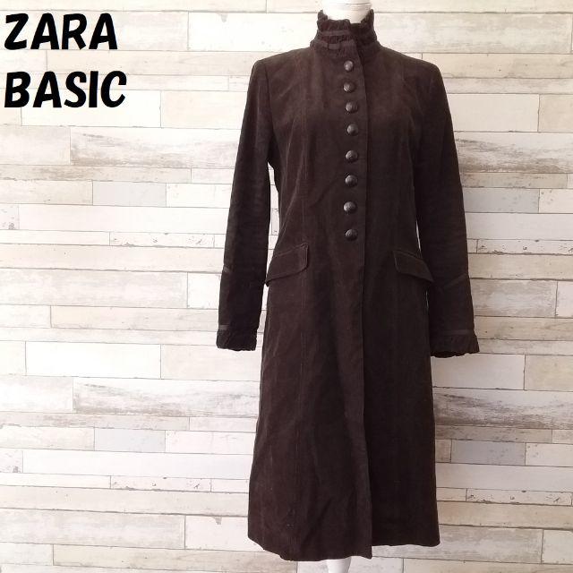 新品☆ZARA ザラ ロングコート ブラック XS コーデュロイ