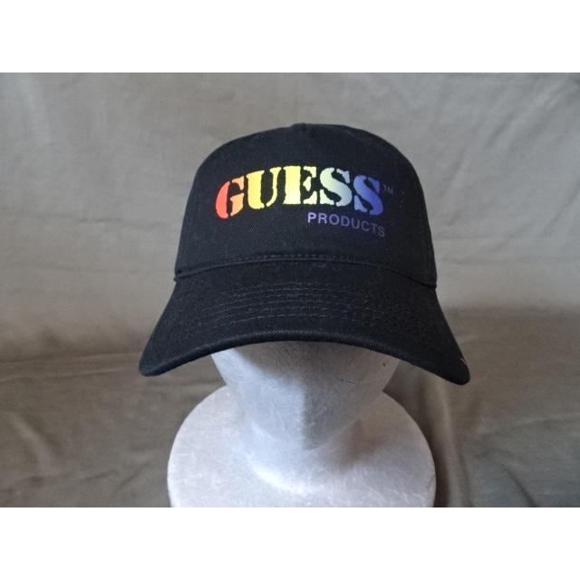 GUESS(ゲス)のUSA購入 L.A発 ゲス【GUESS】ロゴプリントCAP BLK メンズの帽子(キャップ)の商品写真