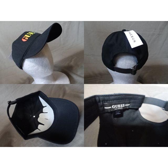 GUESS(ゲス)のUSA購入 L.A発 ゲス【GUESS】ロゴプリントCAP BLK メンズの帽子(キャップ)の商品写真