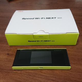 エーユー(au)のUQ WiMAX2+ Speed Wi-Fi NEXT W05(その他)