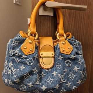 ルイヴィトン(LOUIS VUITTON)のルイ・ヴィトン　ハンドバッグ　デニム　プリーティ(ハンドバッグ)