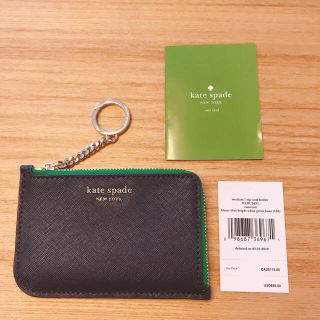 ケイトスペードニューヨーク(kate spade new york)のケイトスペード　カードホルダー　キーリング、小銭入れ付き　新品未使用(コインケース)