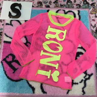 ロニィ(RONI)の新品★難あり★サンプルRONI★透け透けトップス★S(Tシャツ/カットソー)