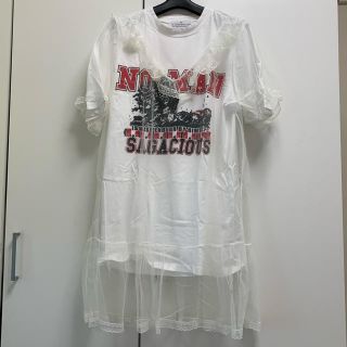 スタイルナンダ(STYLENANDA)のレースTシャツワンピース(ミニワンピース)