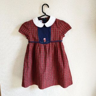 ファミリア(familiar)の中古品(110cm)familiarの半袖ワンピース(ワンピース)