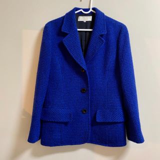 ニナリッチ(NINA RICCI)の【NINA RICH／送料込・コメント不要即購入可】 素材感の良い青ジャケット(テーラードジャケット)