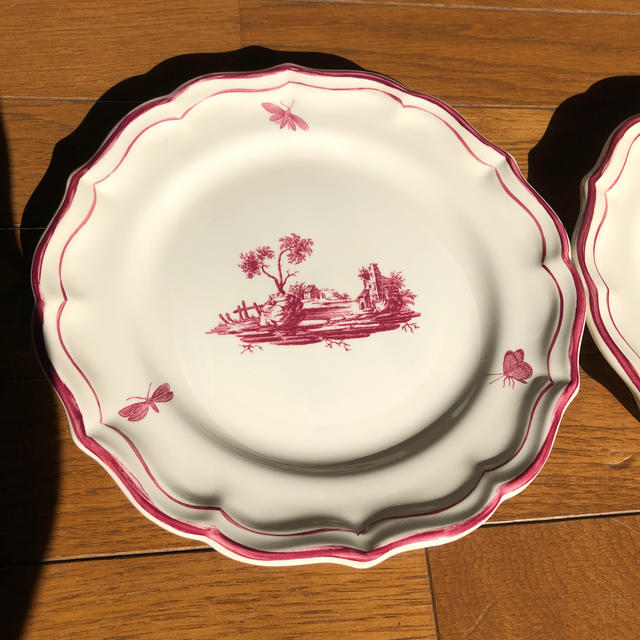 H.P.FRANCE - フランス ジアンデザート皿gien 仏製 高級食器 H.P.FRANCE - フランス ジアンデザート皿gien 仏製 高級食器