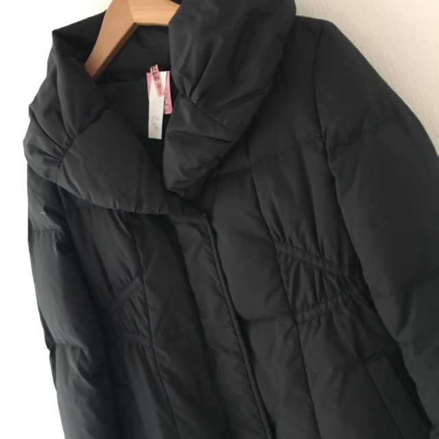 ANAYI ロングダウンコート /36 黒 ブラック 美品 ANAYI ロングダウンコート /36 黒 ブラック 美品