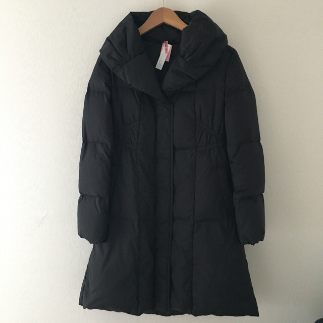 ANAYI ロングダウンコート /36 黒 ブラック 美品 ANAYI ロングダウンコート /36 黒 ブラック 美品