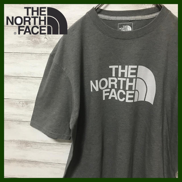 THE NORTH FACE(ザノースフェイス)のteturo様専用ノースフェイス★ビッグロゴ　Tシャツ　半袖　グレー メンズのトップス(Tシャツ/カットソー(半袖/袖なし))の商品写真