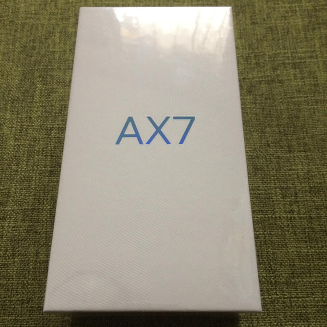 スマートフォン/携帯電話OPPO AX7 ブルー 新品未開封 SIMフリー
