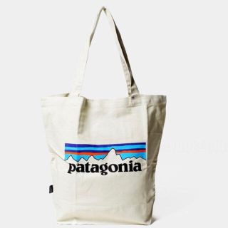 パタゴニア(patagonia)の美品⭐️Patagonia キャンバストート　生成り綿100%  縦型(トートバッグ)