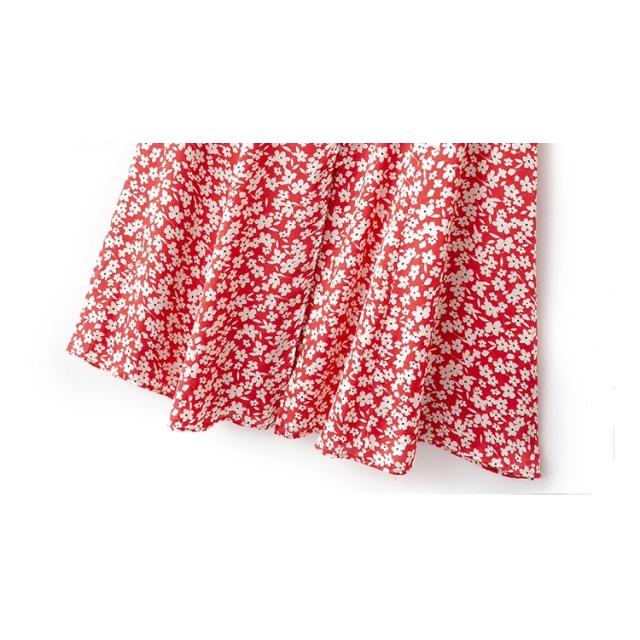 ZARA(ザラ)の1453★春新作 red 花柄 フレアスカート   レディースのスカート(ひざ丈スカート)の商品写真
