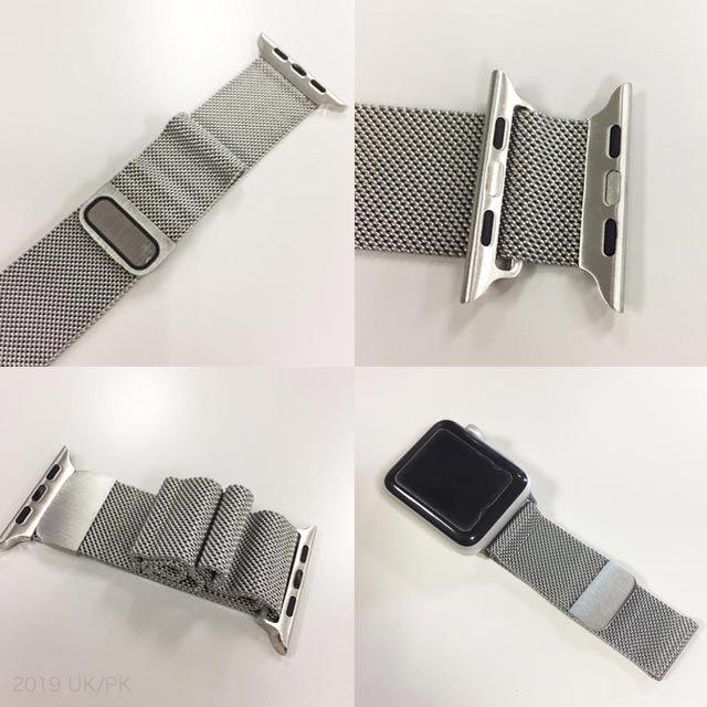 Apple Watch(アップルウォッチ)の42ミリ/44ミリ AppleWatch ミラネーゼループ バンド シルバー スマホ/家電/カメラのPC/タブレット(PC周辺機器)の商品写真