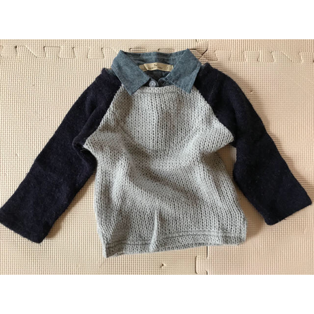 GLOBAL WORK(グローバルワーク)の【ico様専用】シャツセーター&カーディガン　GLOBAL WORK キッズ/ベビー/マタニティのキッズ服男の子用(90cm~)(ジャケット/上着)の商品写真