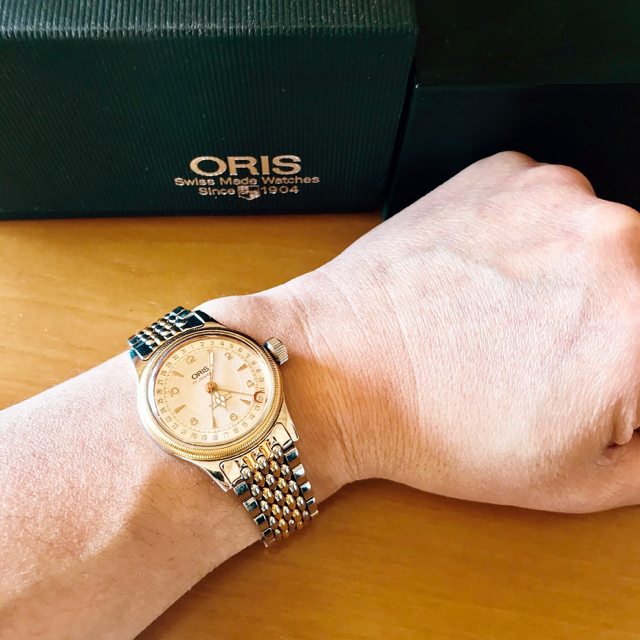 ORIS(オリス)のオリス 7400c ポインターデイト　ボーイズサイズ コンビ メンズの時計(腕時計(アナログ))の商品写真