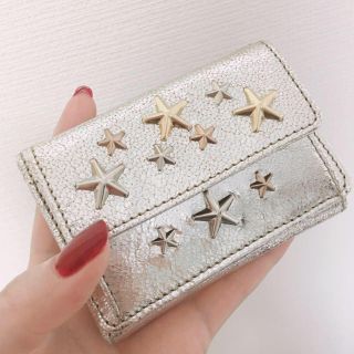 ジミーチュウ(JIMMY CHOO)のジミーチュウ　三つ折り財布　シルバー(財布)