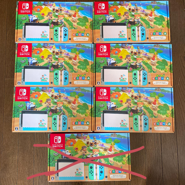 Nintendo Switch - 6個 nintendo switch あつまれどうぶつの森 本体同梱版