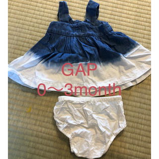 ベビーギャップ(babyGAP)の赤ちゃん服　GAP 0〜3month(ワンピース)