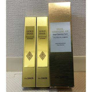 ザセム(the saem)のGOLD SNAIL Wrinkle Plumper 2X Power(美容液)