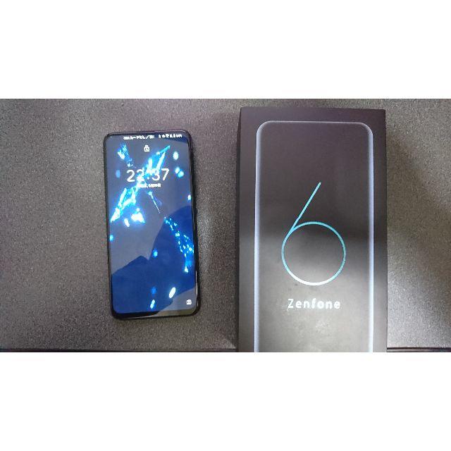 スマートフォン本体 ASUS - Zenfone6 ZS630KL-BK256S8