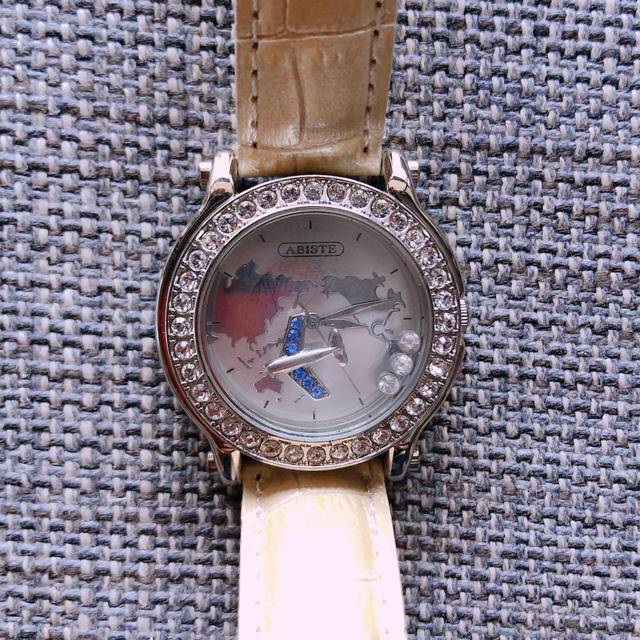ABISTE(アビステ)のABISTE ☆飛行機チャーム　ウォッチ　 レディースのファッション小物(腕時計)の商品写真